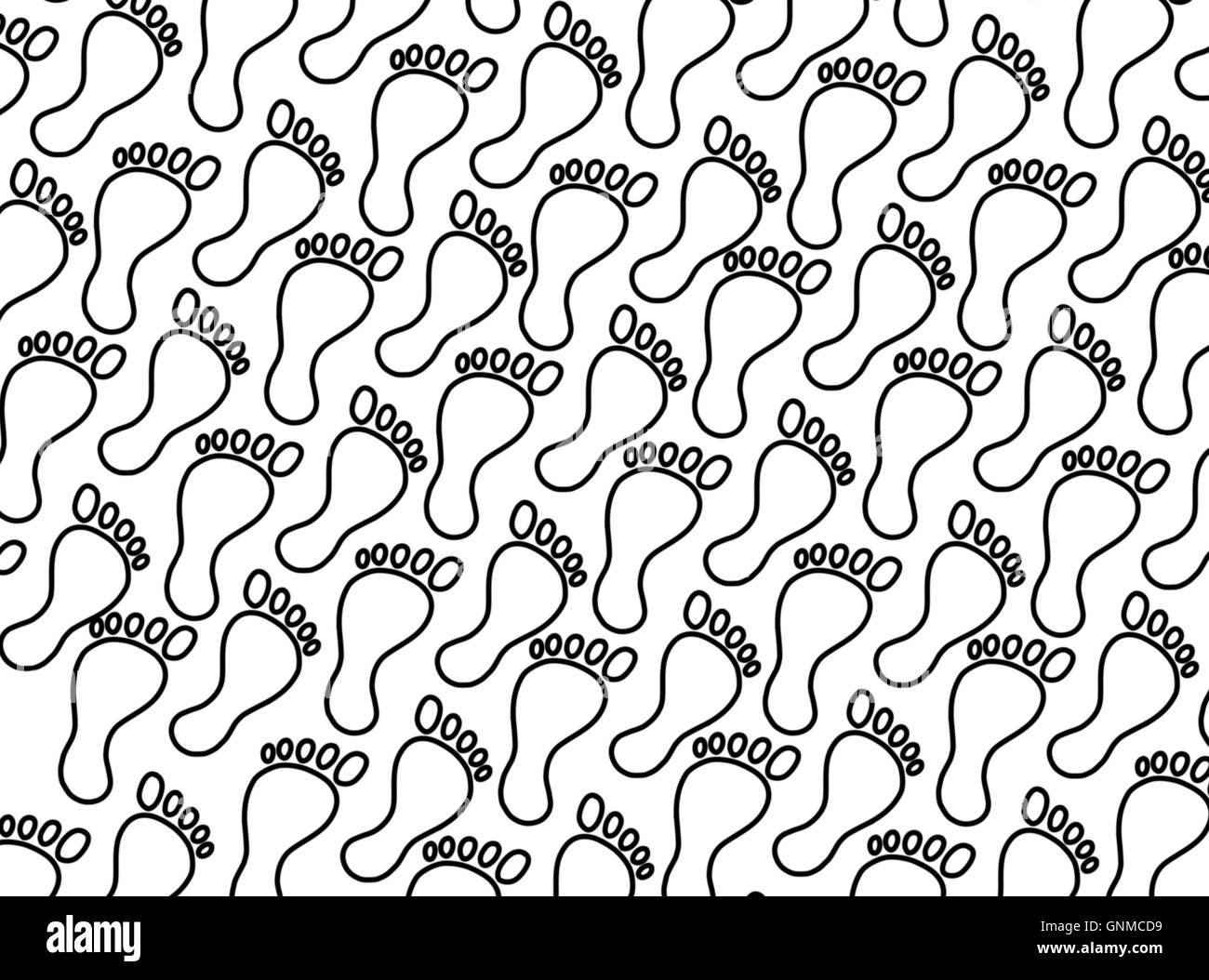 footsteps background Stock Photo