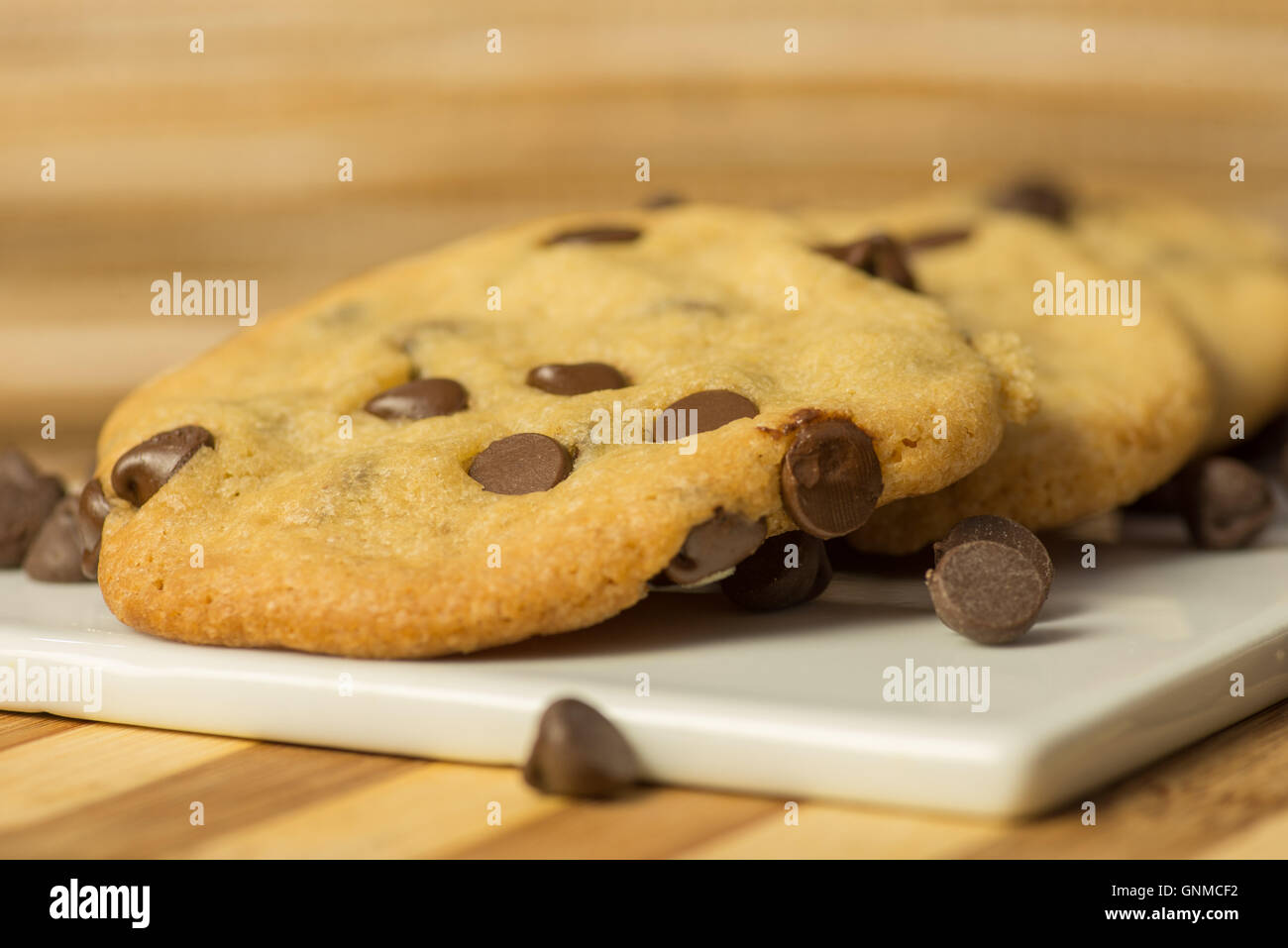 Vegan Chocolate Chips Cookies Stock Photo Alamy