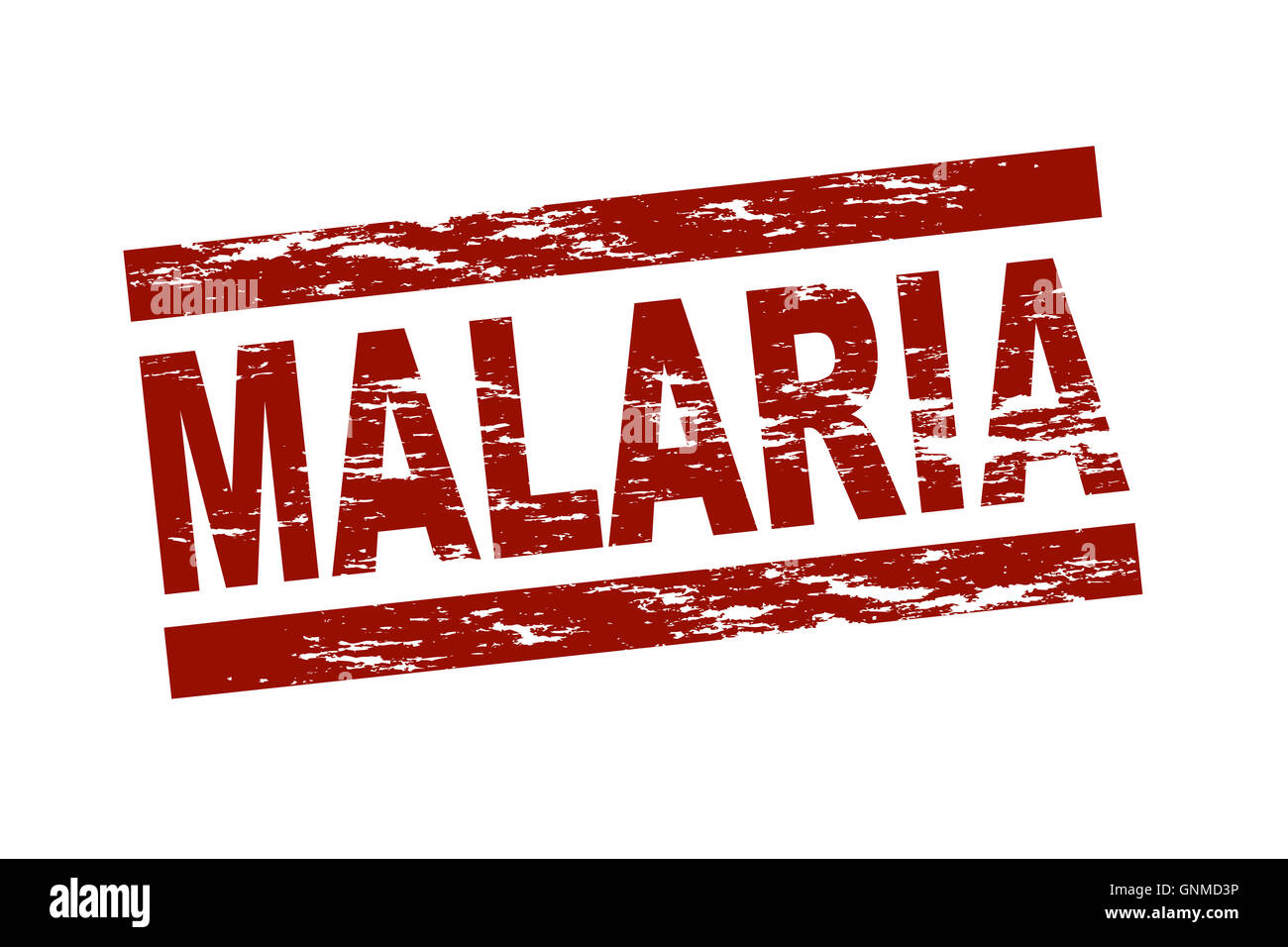 Stamp - malaria Stock Photo