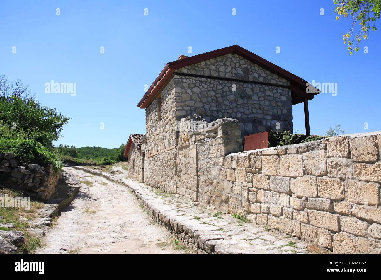 Stone wall old town hi-res stock photography and images - Alamy