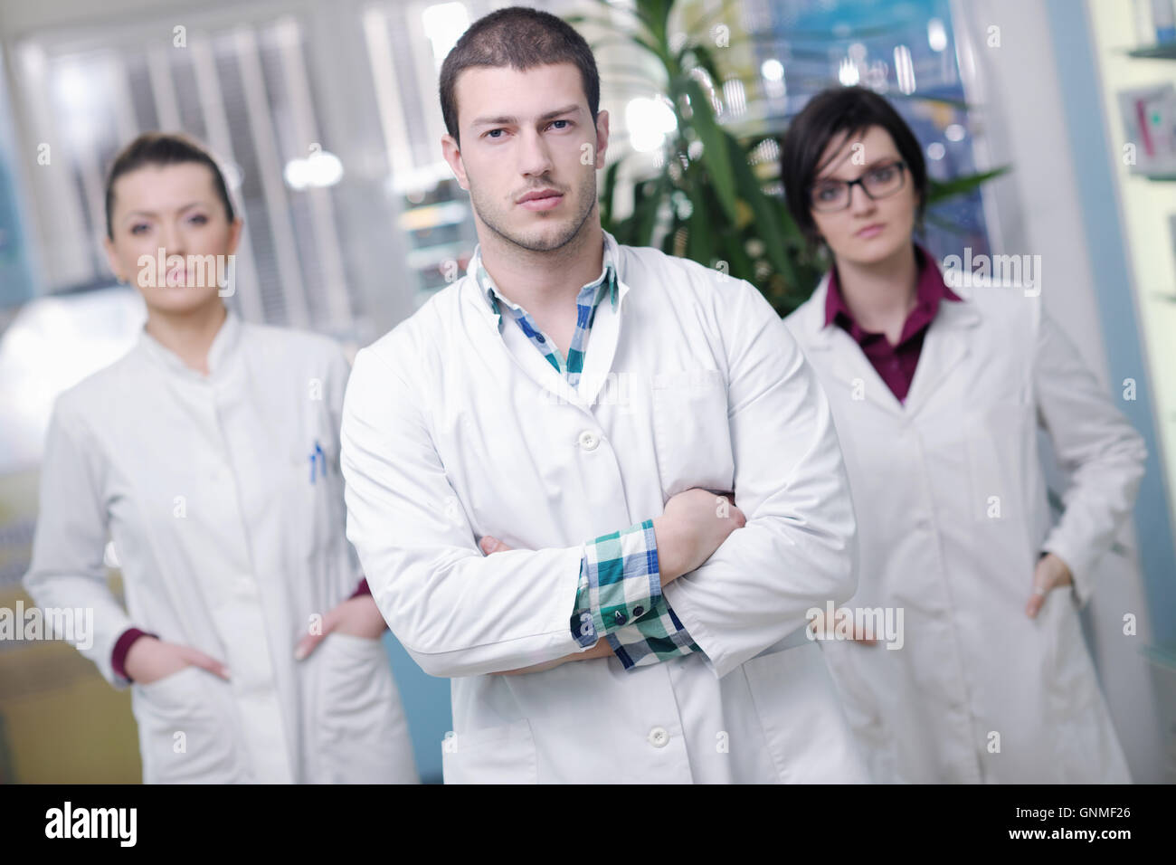 pharmacy drugstore people team Stock Photo - Alamy