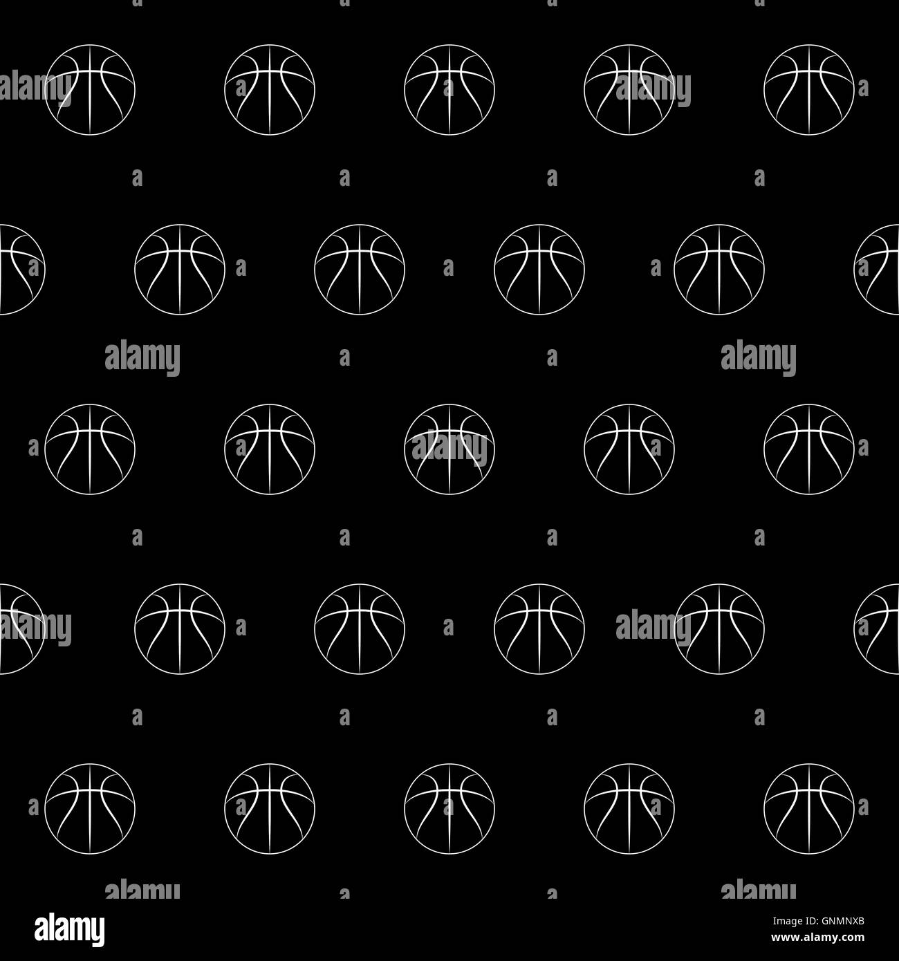 seamless pattern with basketball Stock Vector