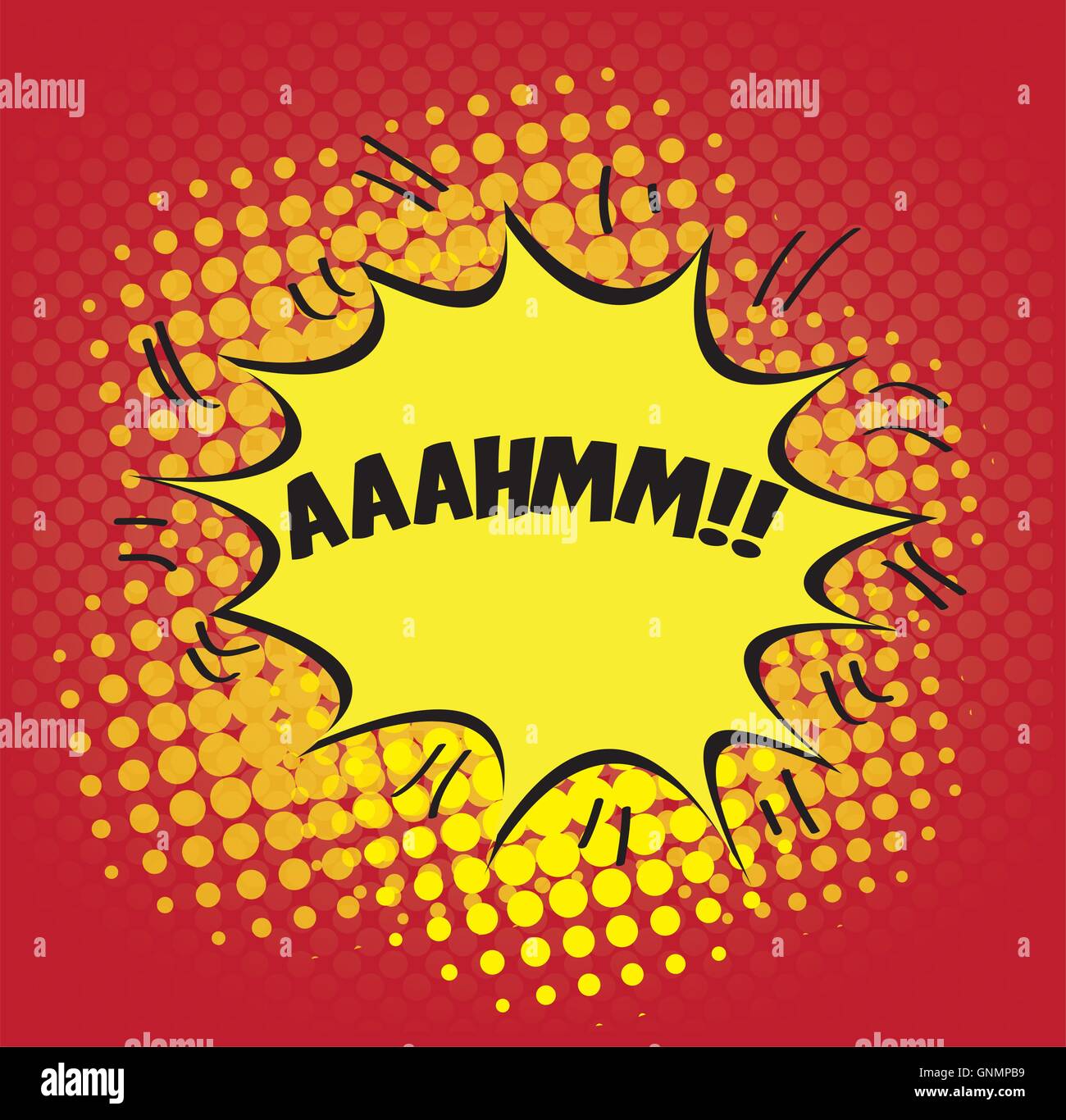 Isolated comic expression on a red textured background Stock Vector ...
