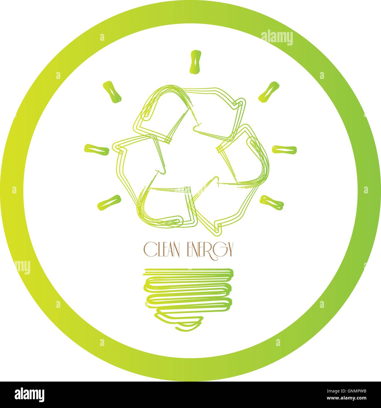 Clean energy concept illustration Stock Vector Image & Art - Alamy