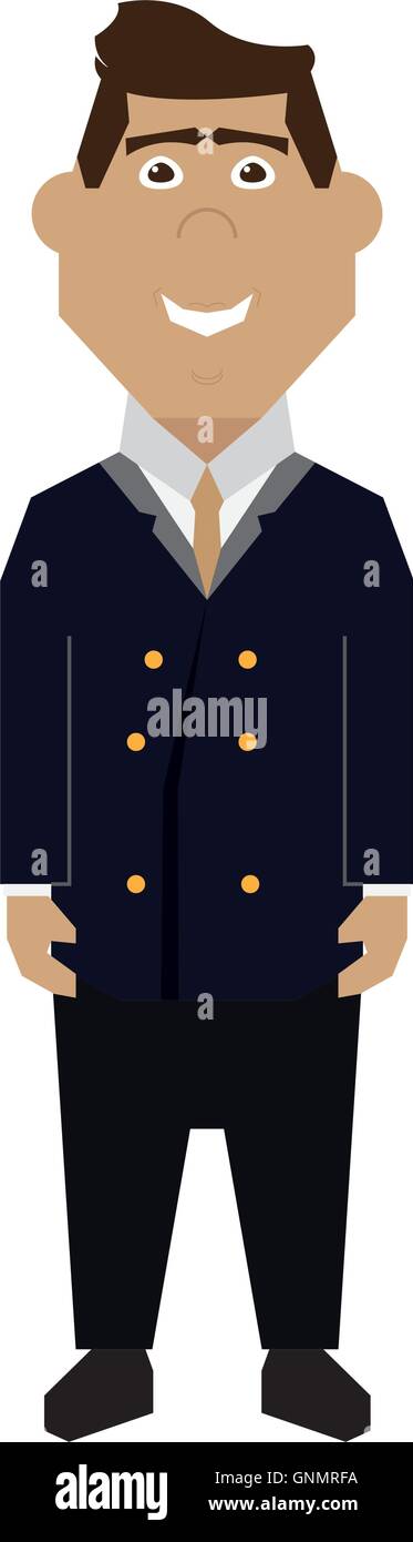 Isolated abstract businessman on a white background Stock Vector Image ...