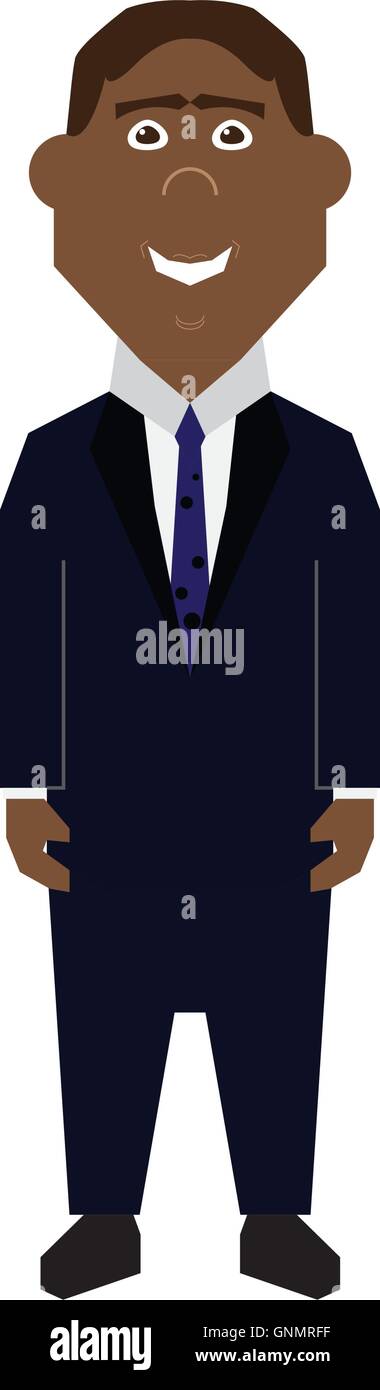 Isolated abstract businessman on a white background Stock Vector Image ...