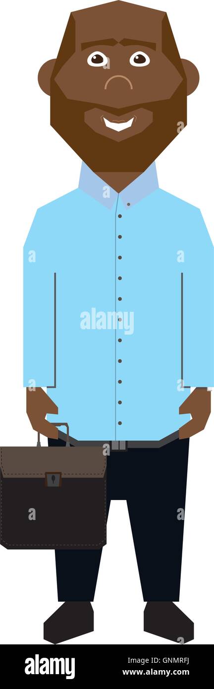 Isolated abstract businessman on a white background Stock Vector Image ...