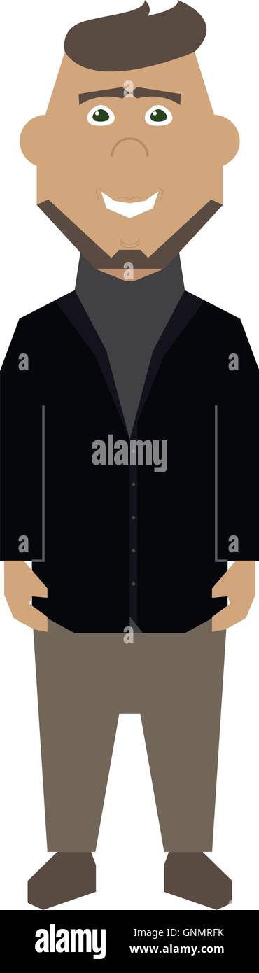 Isolated abstract businessman on a white background Stock Vector Image ...