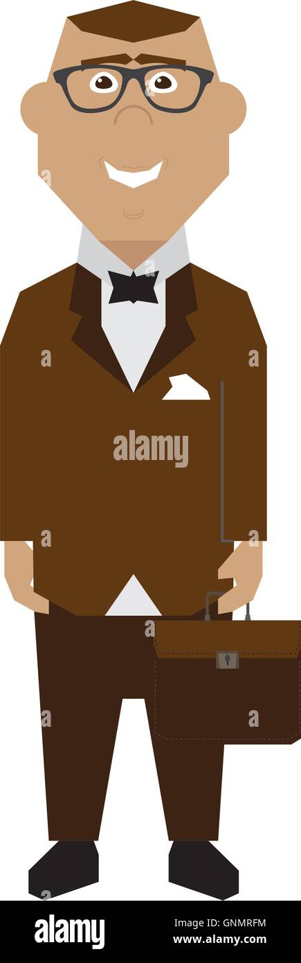 Isolated abstract businessman on a white background Stock Vector Image ...
