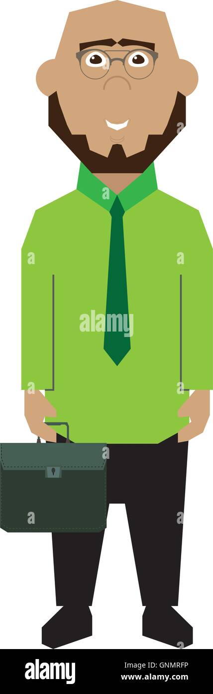Isolated abstract businessman on a white background Stock Vector Image ...