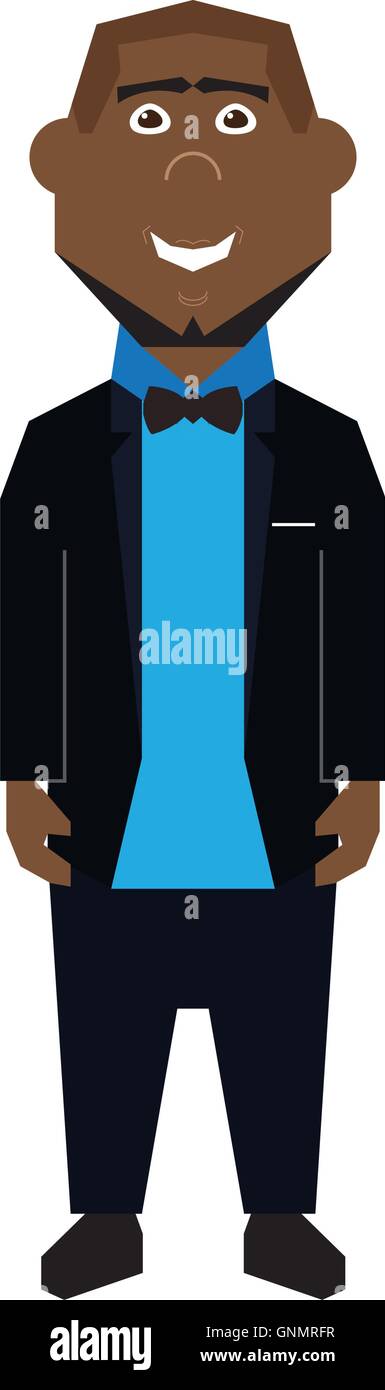 Isolated abstract businessman on a white background Stock Vector Image ...