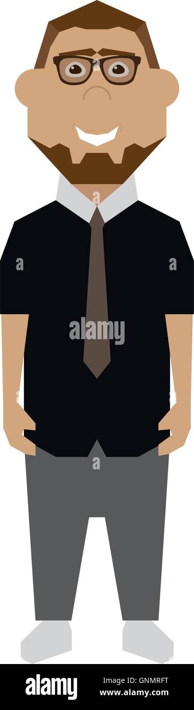 Isolated abstract businessman on a white background Stock Vector Image ...
