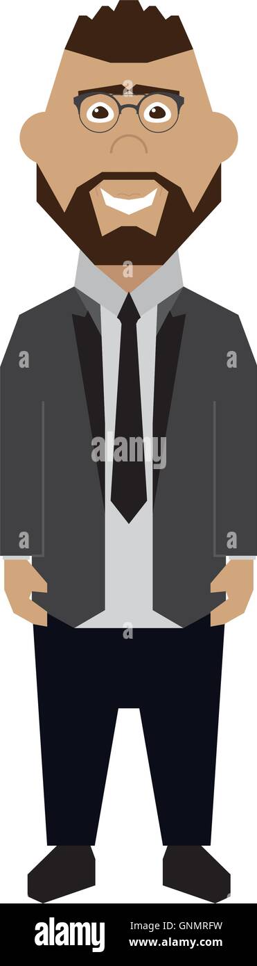 Isolated abstract businessman on a white background Stock Vector Image ...