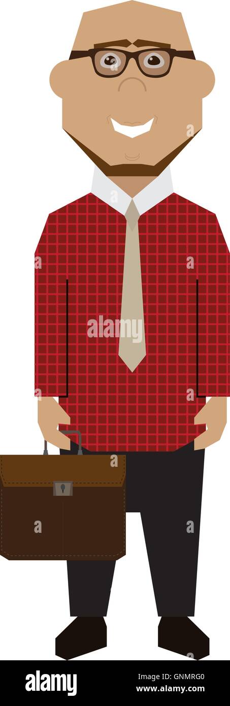 Isolated abstract businessman on a white background Stock Vector Image ...