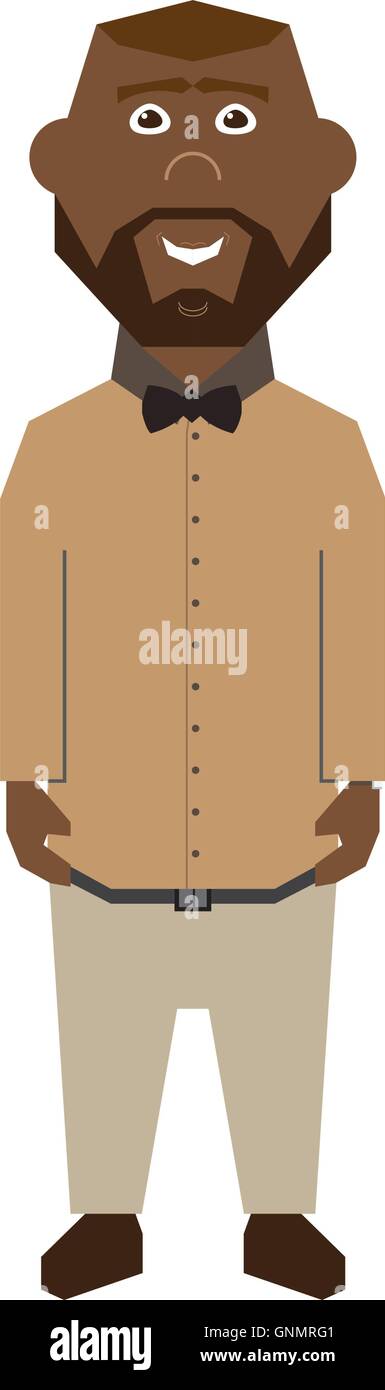 Isolated abstract businessman on a white background Stock Vector Image ...