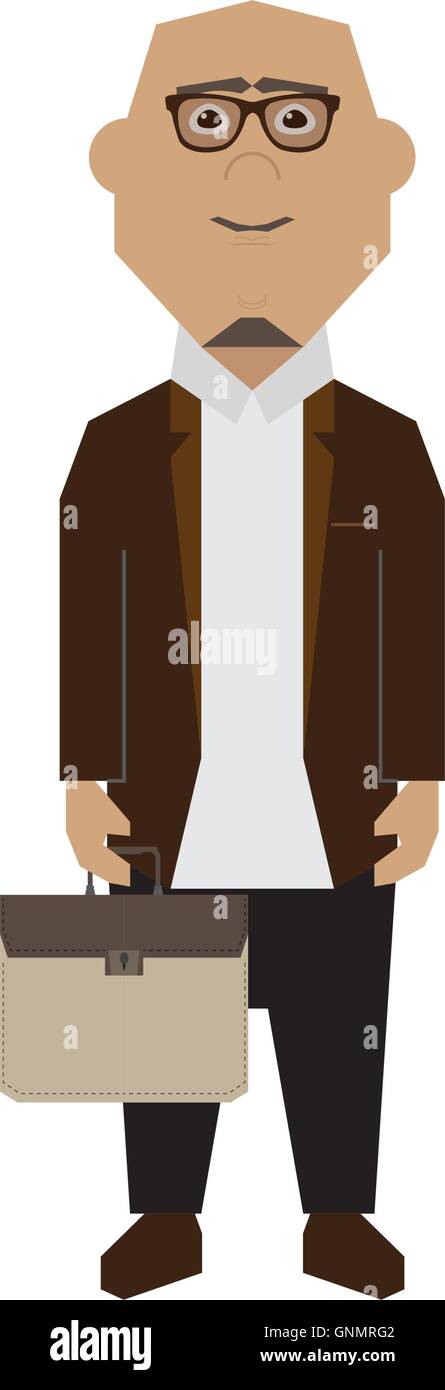 Isolated abstract businessman on a white background Stock Vector Image ...