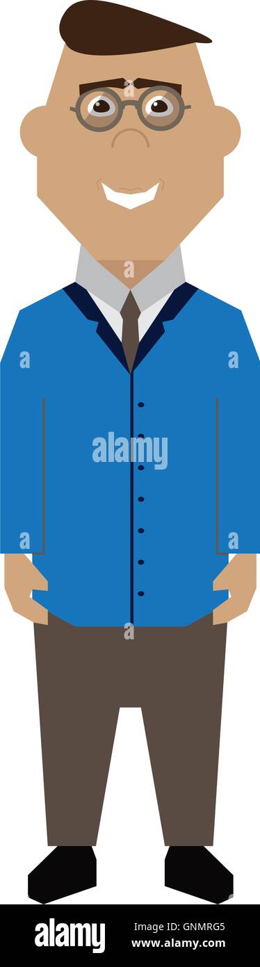 Isolated abstract businessman on a white background Stock Vector Image ...