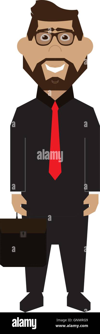 Isolated abstract businessman on a white background Stock Vector Image ...