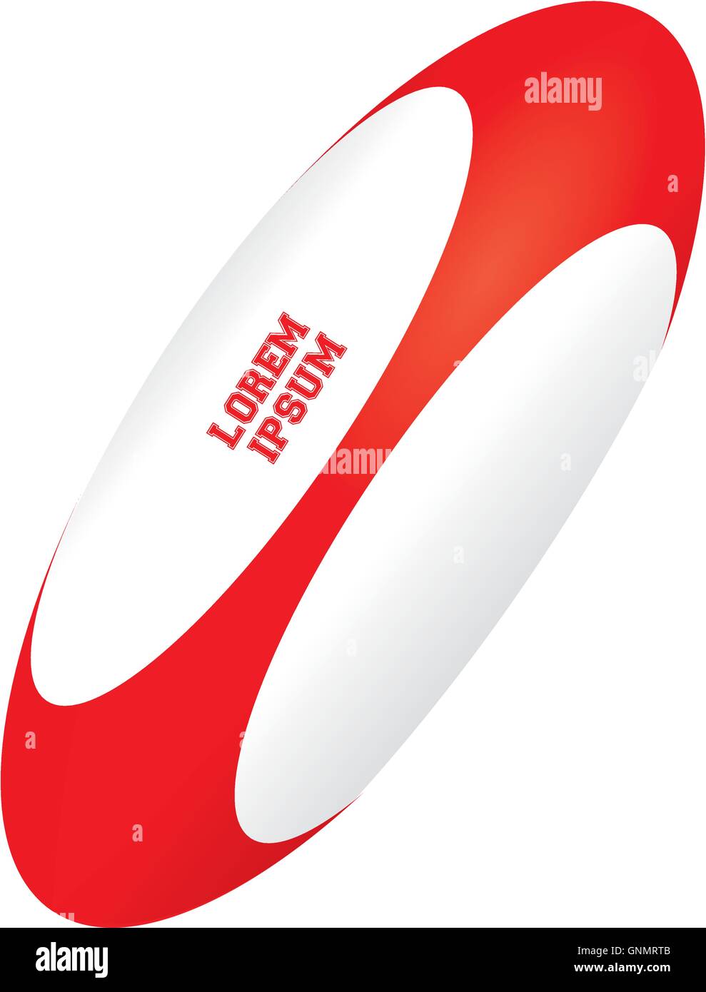 Isolated rugby ball on a white background Stock Vector Image & Art - Alamy