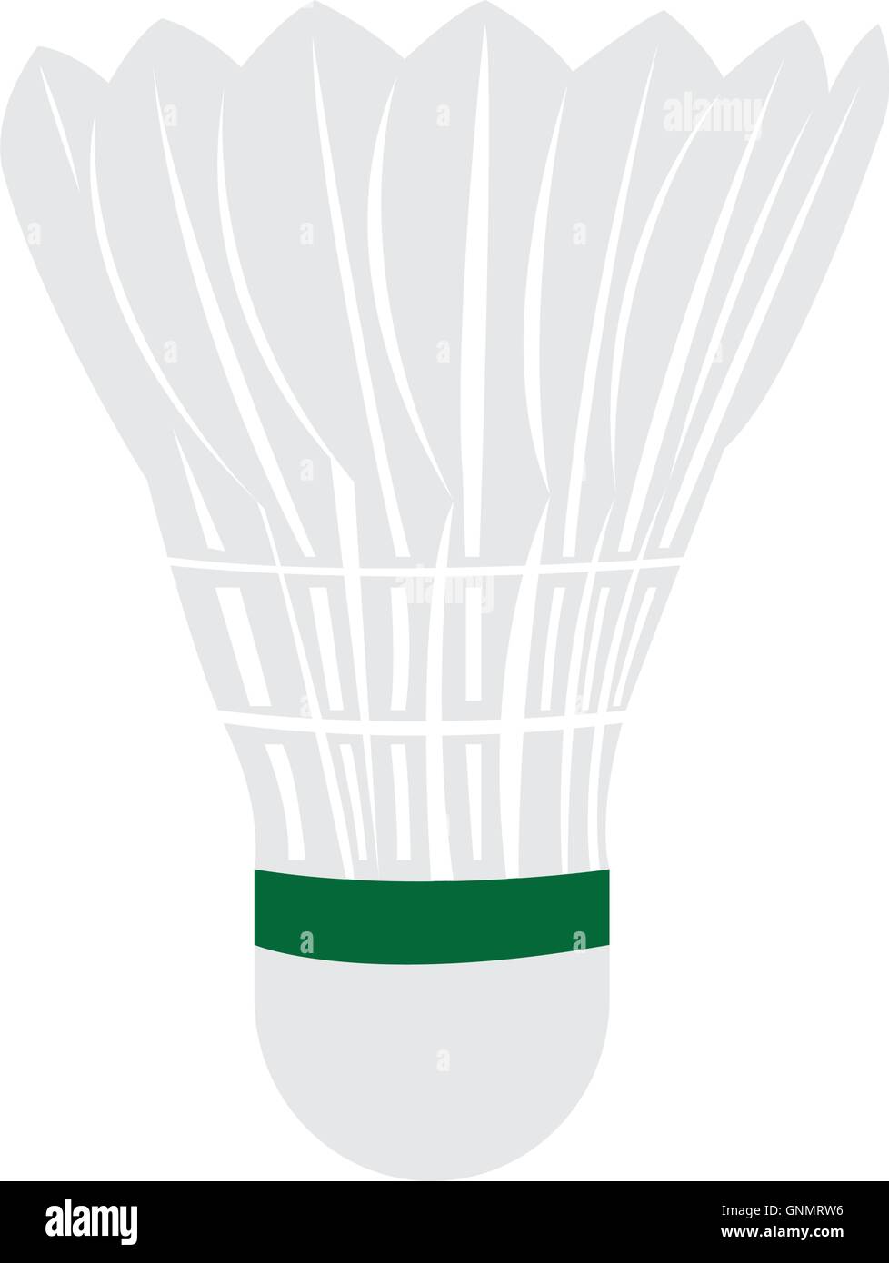 Isolated badminton shuttlecock on a white background Stock Vector Image ...