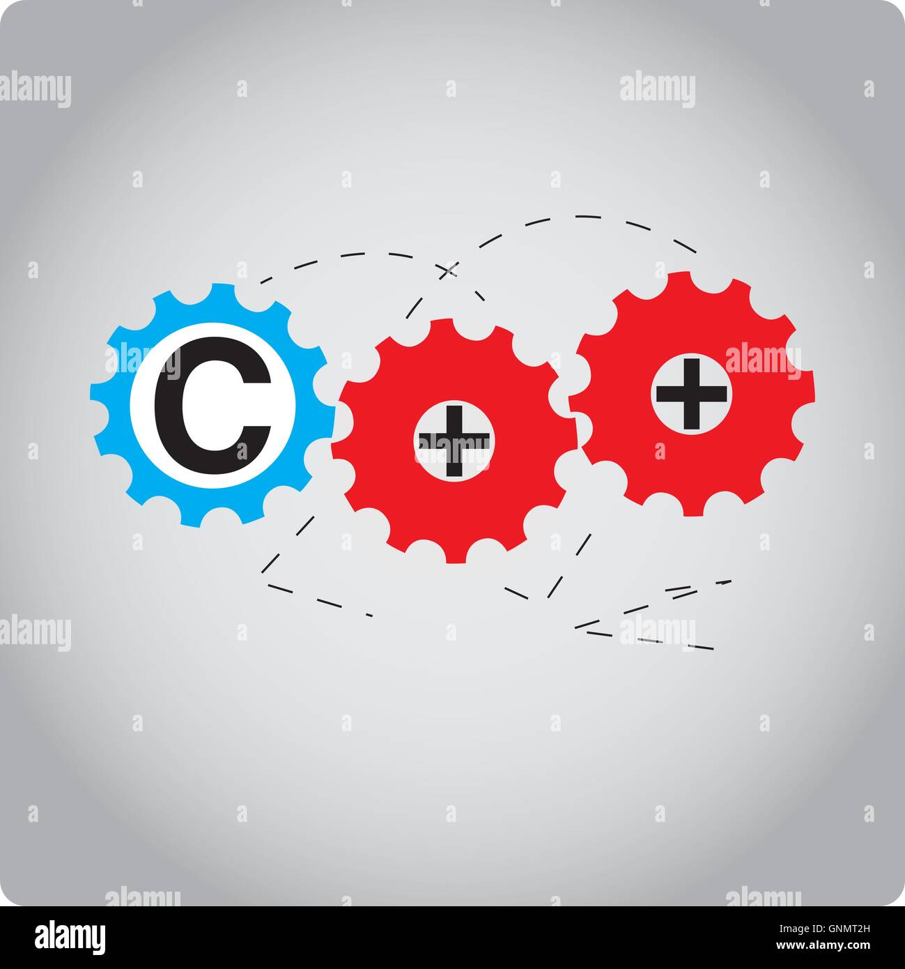 C++ graphic design, Programming language, Vector illustration Stock ...