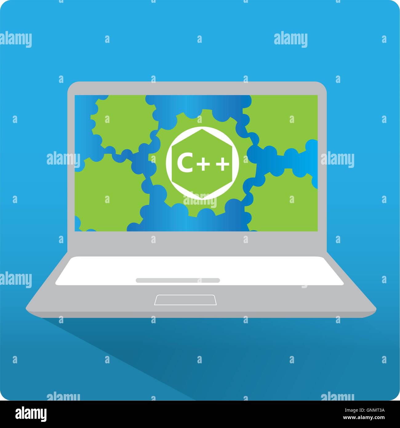 C++ graphic design, Programming language, Vector illustration Stock ...