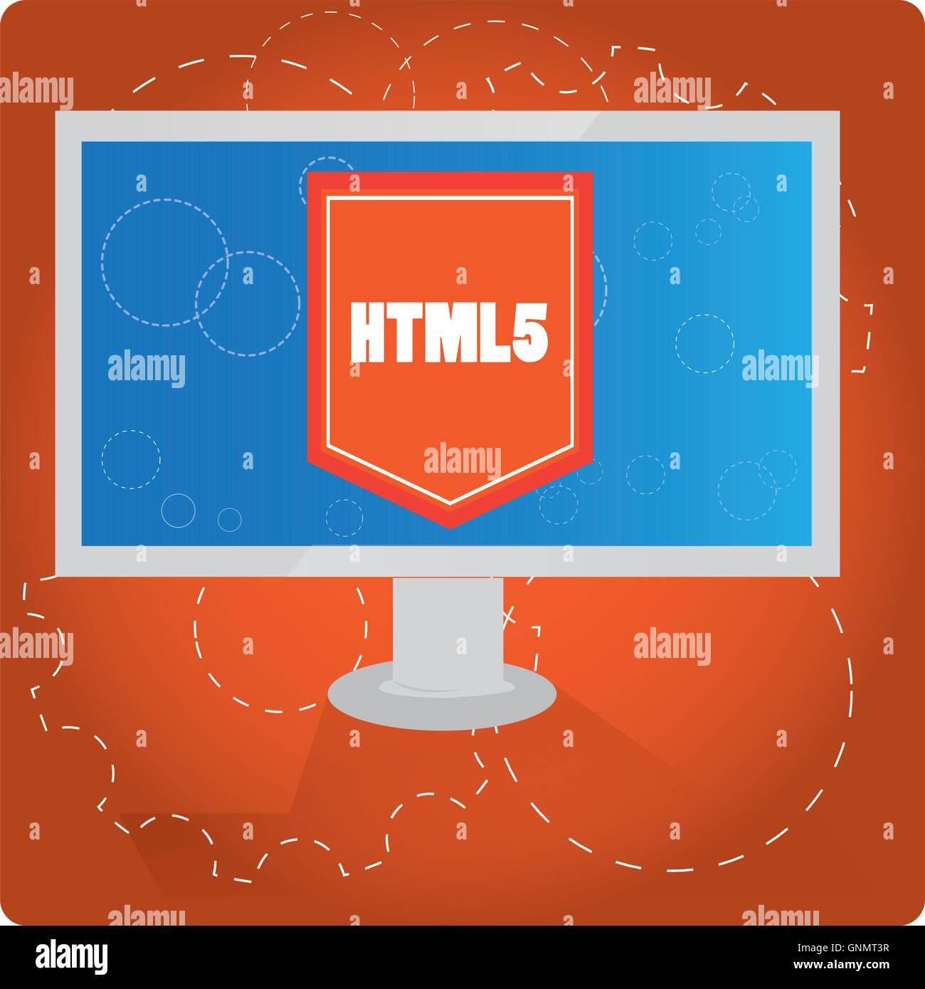 Html5 Web Design Programming Language Vector Illustration Stock Html5 Web Design Programming Language Vector Illustration Stock
