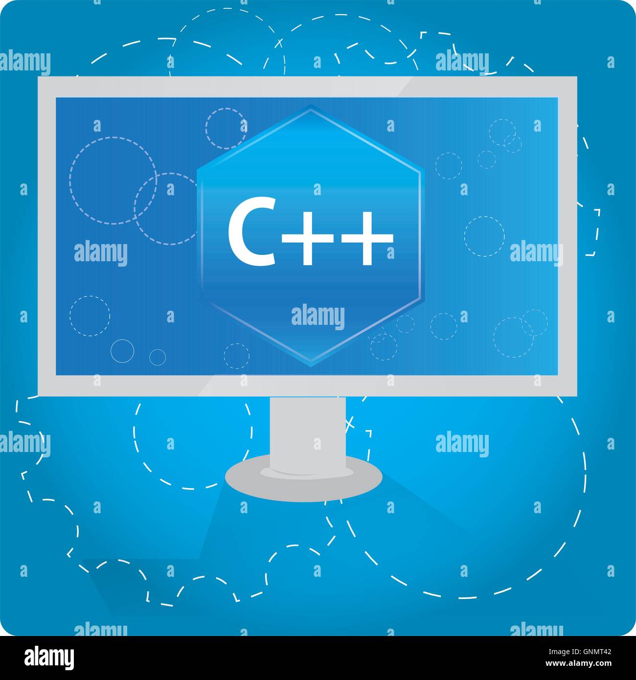 C++ graphic design, Programming language, Vector illustration Stock ...