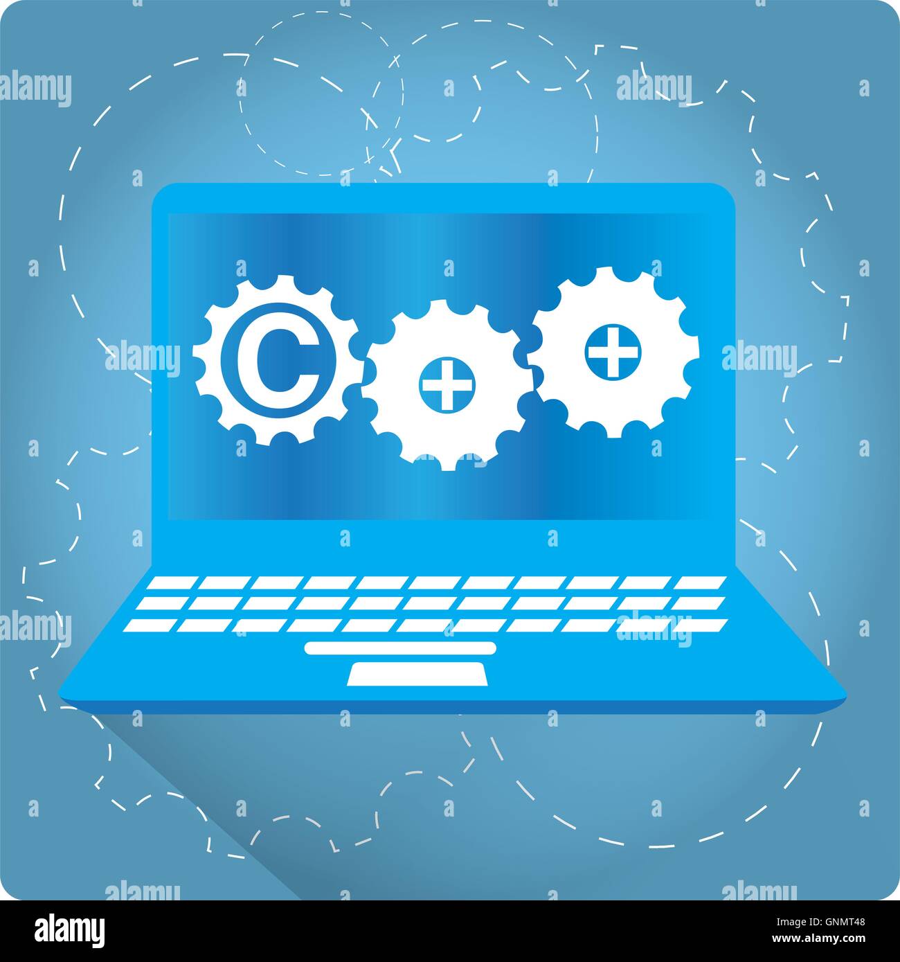 C++ graphic design, Programming language, Vector illustration Stock ...