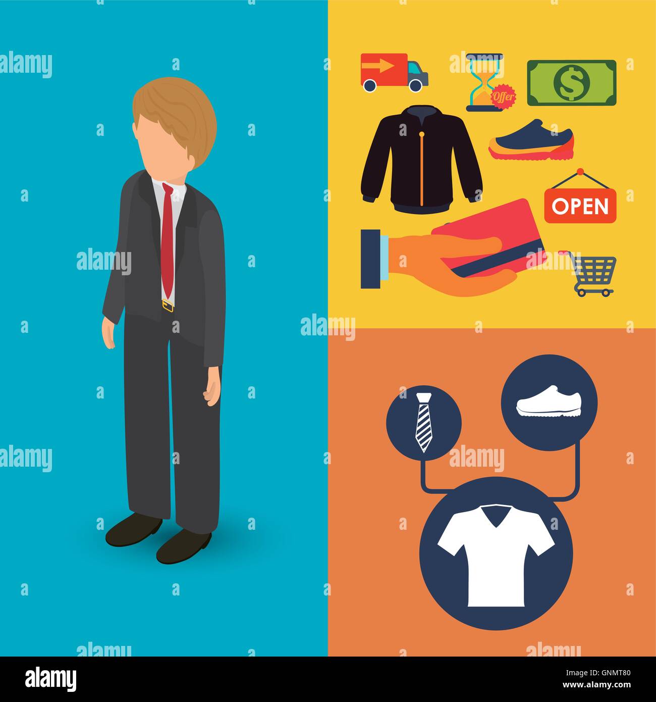 shopping market shop store icon set Stock Vector Image & Art - Alamy