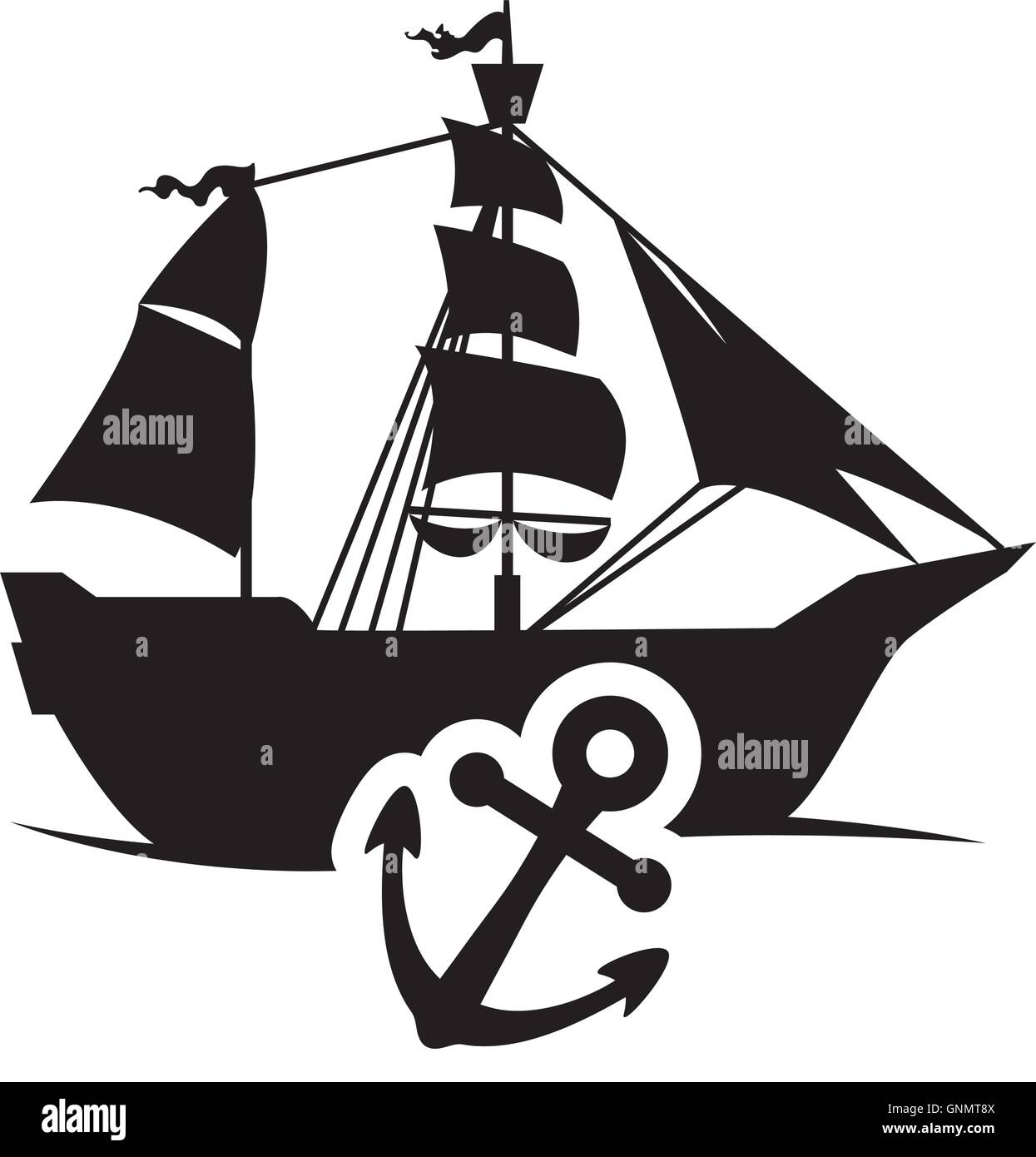 ship anchor transportation design Stock Vector Image & Art Alamy