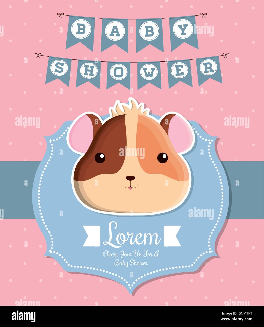 baby shower card design Stock Vector Image & Art - Alamy