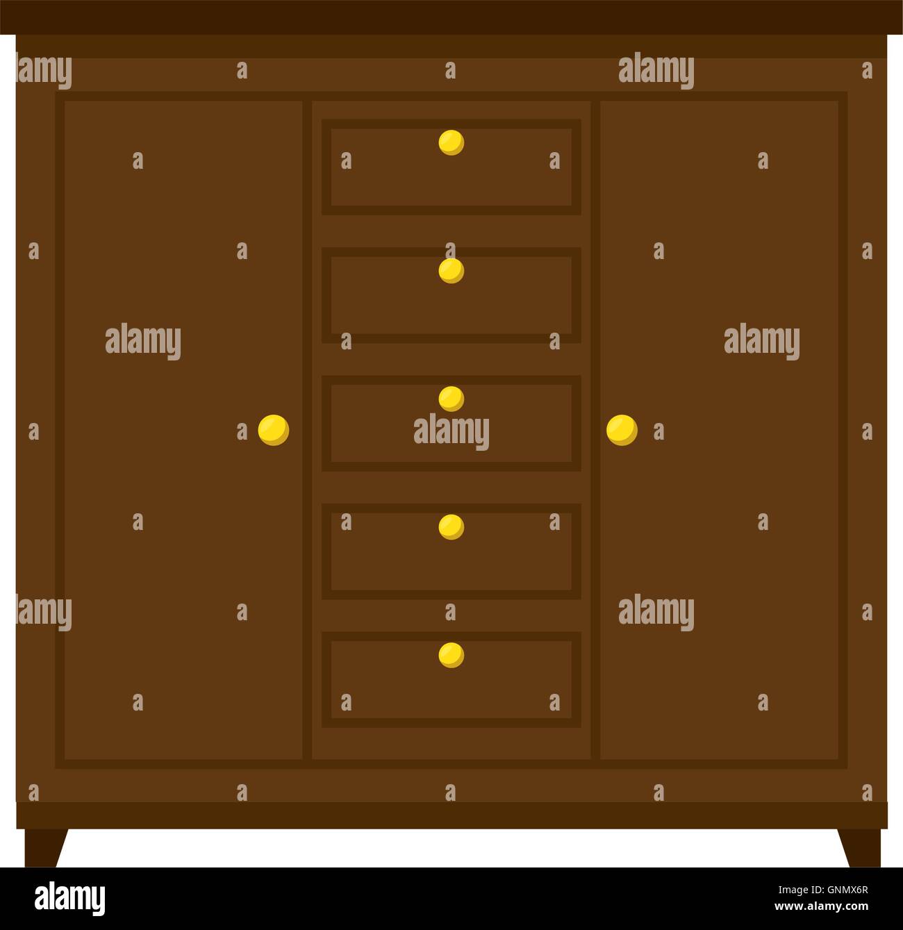 chest of drawers wooden Stock Vector Image & Art - Alamy