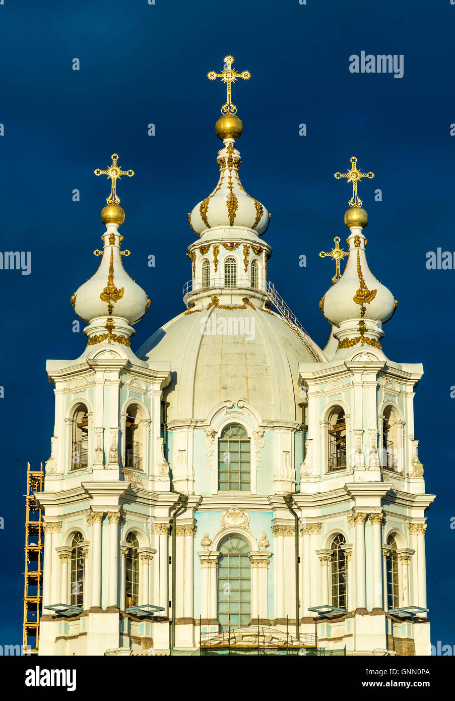 Smolny Cathedral in Saint Petersburg - Russia Stock Photo - Alamy