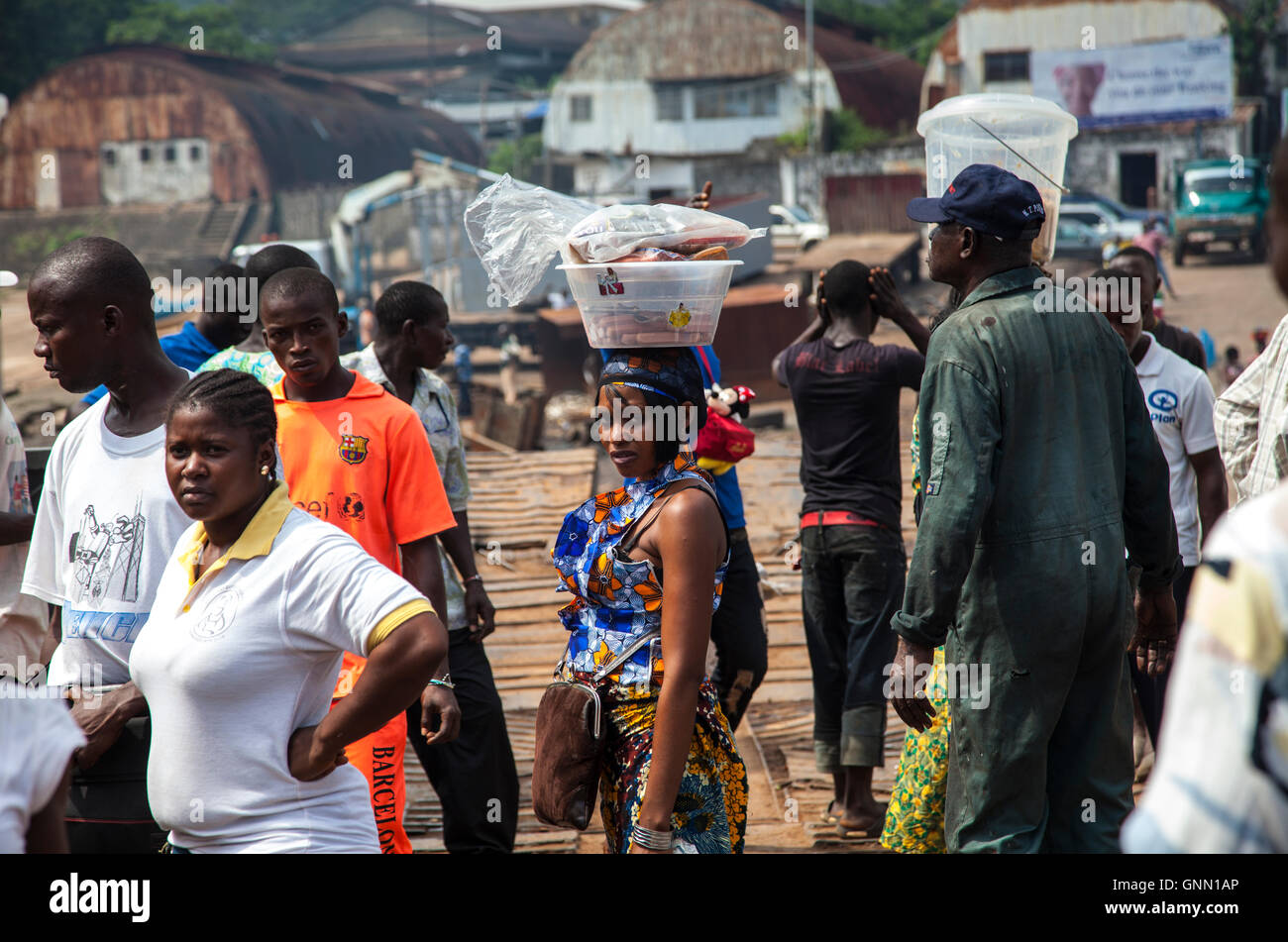 People in Freetown, capital of Sierra Leone, Africa Stock Photo - Alamy