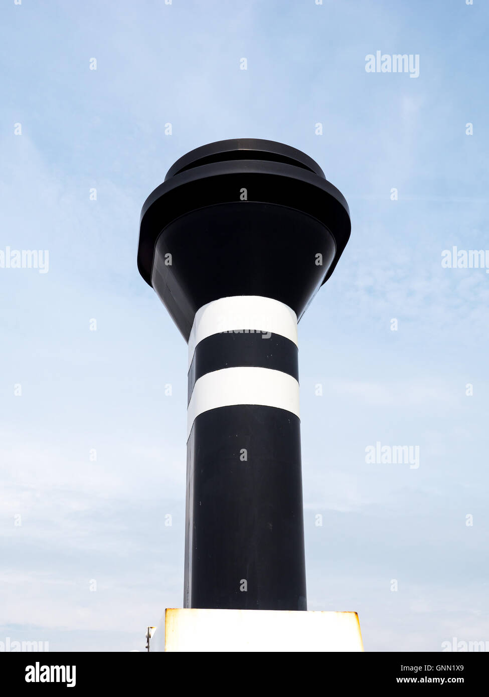 Smoke funnel of ship Stock Photo Alamy