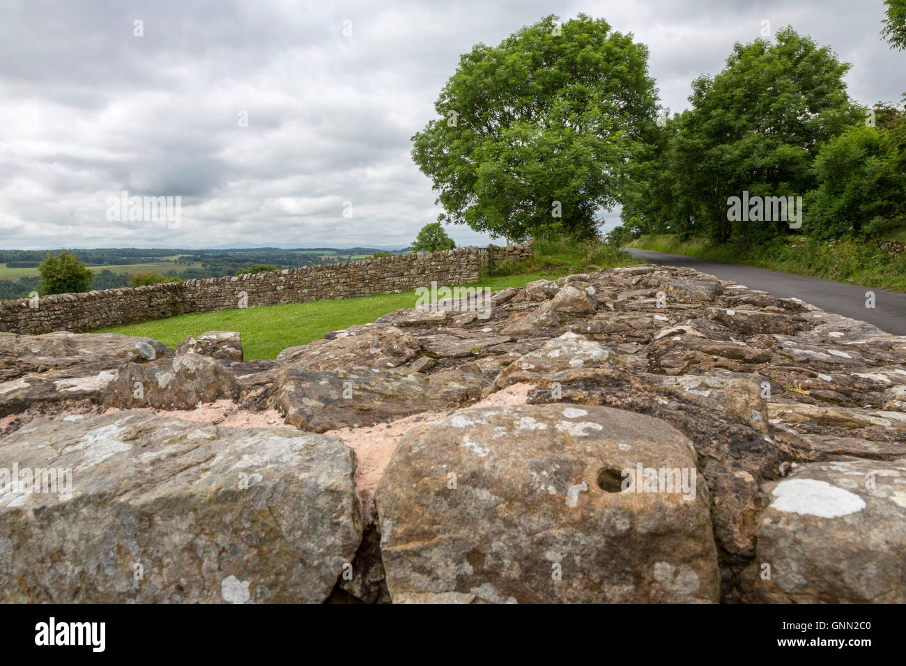 Cumbria, England, UK.  Banks East Turret, Hadrian's Wall. Stock Photo