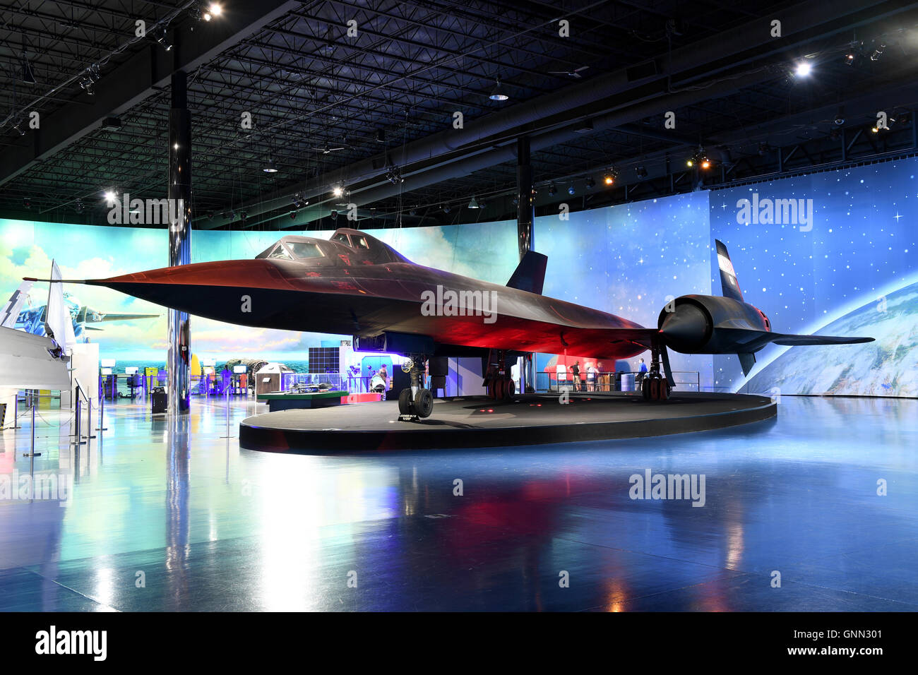 Kalamazoo, MI, USA June 23, 2016 Lockhhed SR71B Blackbird on