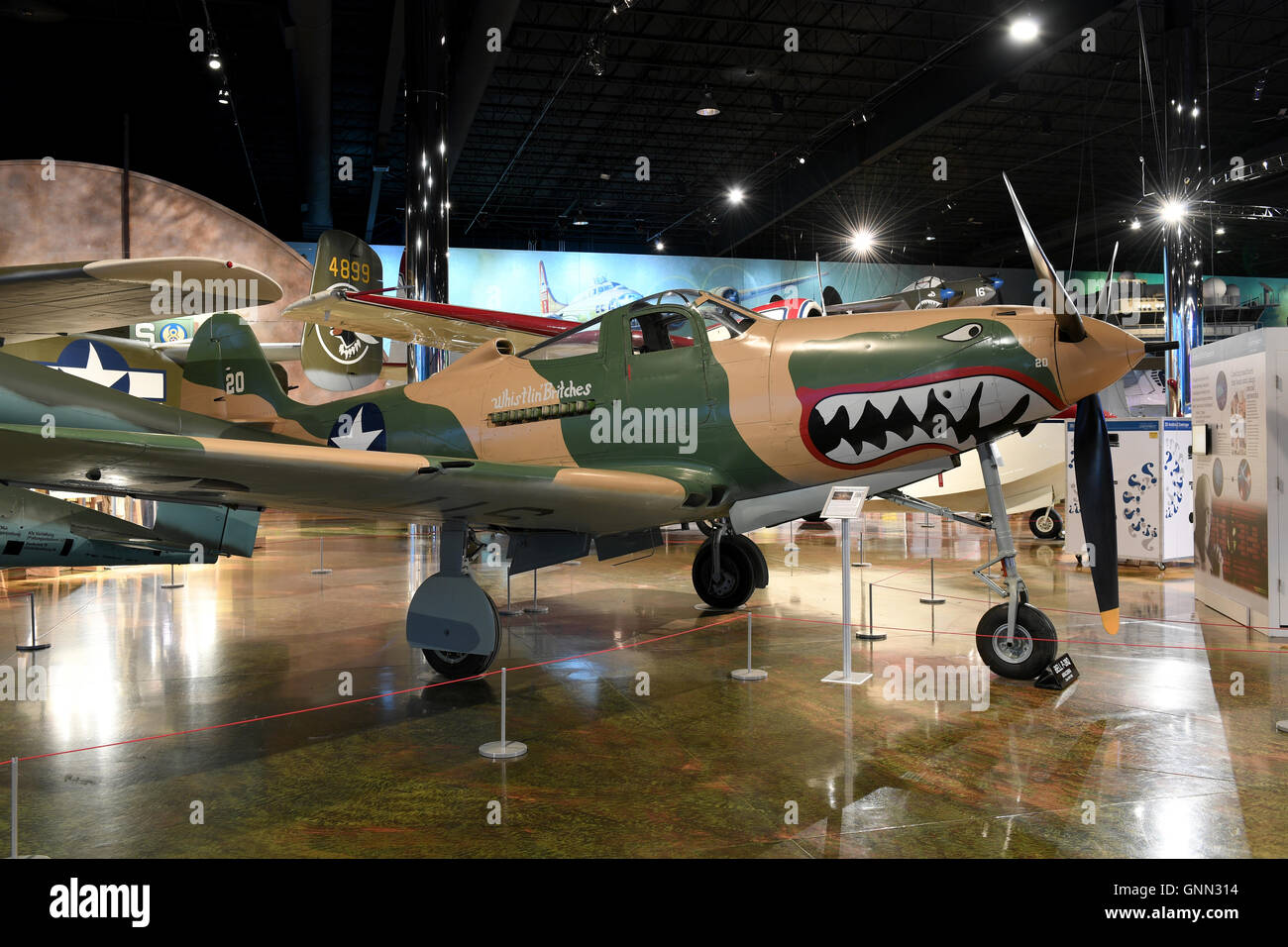 Kalamazoo, MI, USA June 23, 2016 Bell P39Q on display at the Air