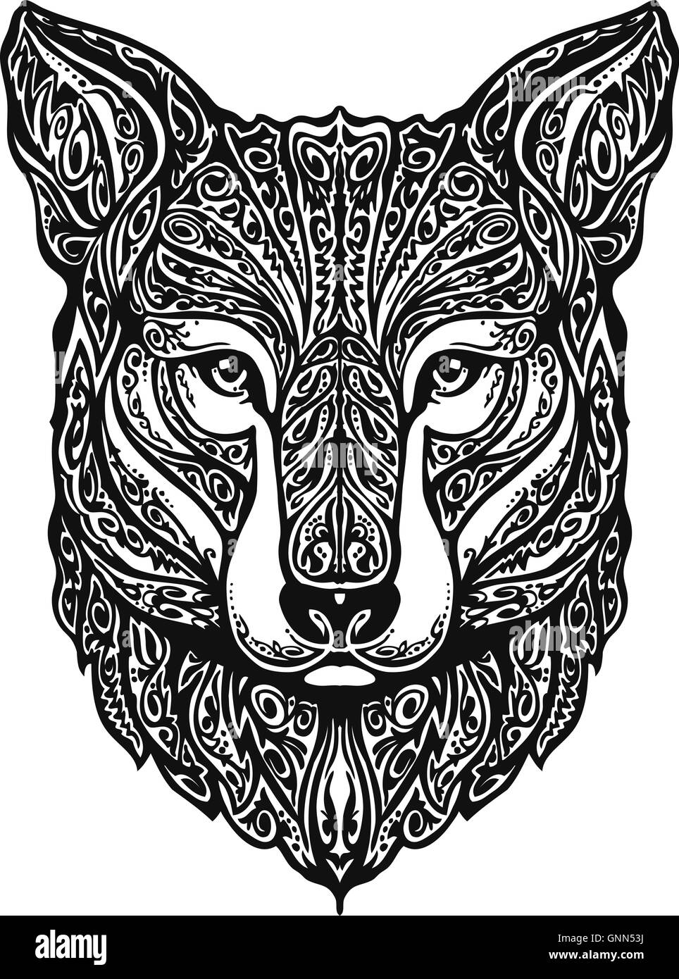 tribal fox face