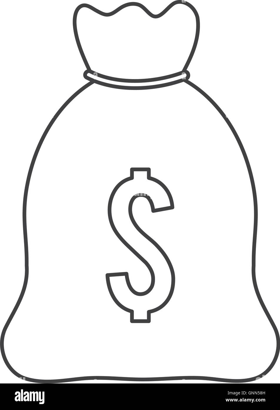 money bag financial design Stock Vector Image &amp; Art - Alamy
