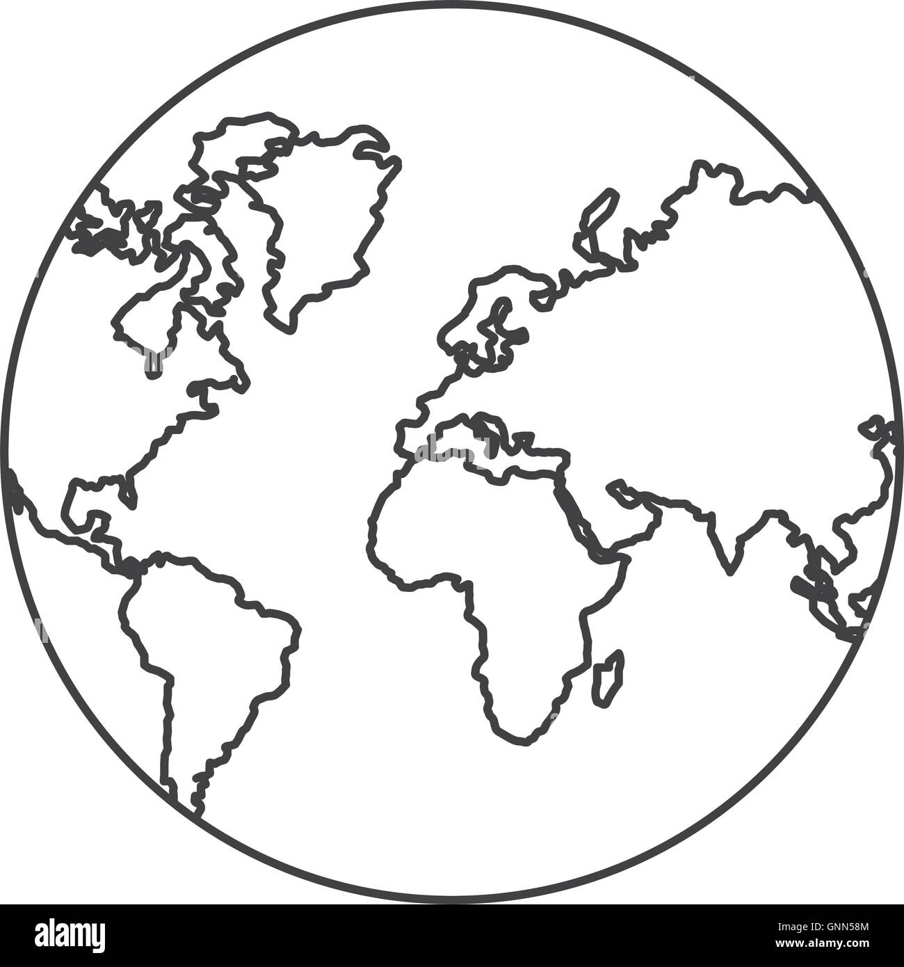 planet earth sphere design Stock Vector Image & Art - Alamy