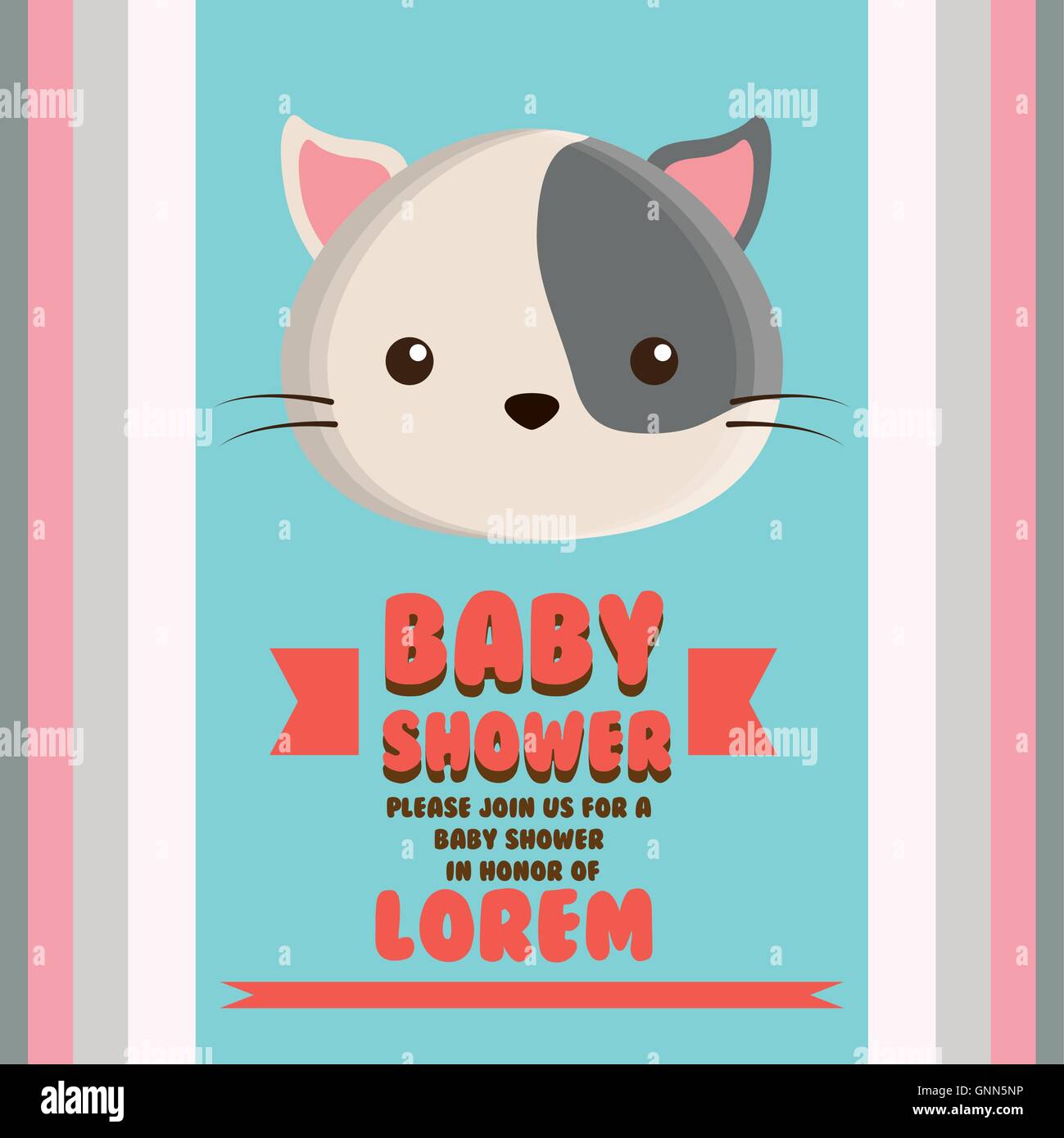 baby shower card design Stock Vector Image & Art - Alamy