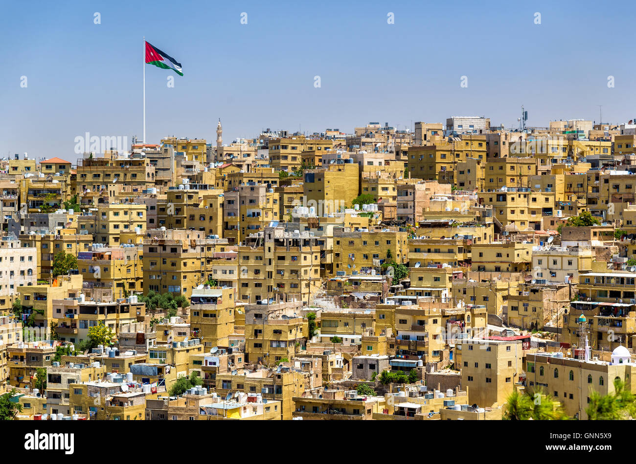 Cityscape of Amman, Jordan Stock Photo