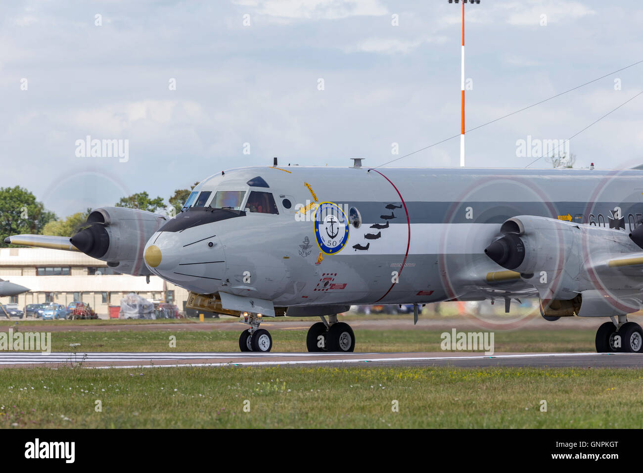 German Navy (Deutsche Marine) Lockheed P-3C Orion maritime patrol and surveillance aircraft. Stock Photo