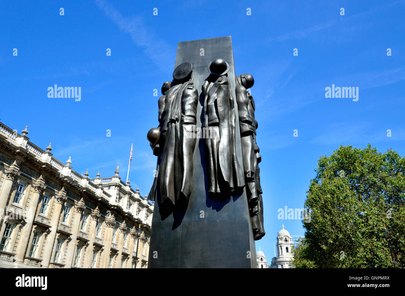 London, England, UK. 'The Women of World War II' memorial in Whitehall. (2005, John Mills) Stock Photo