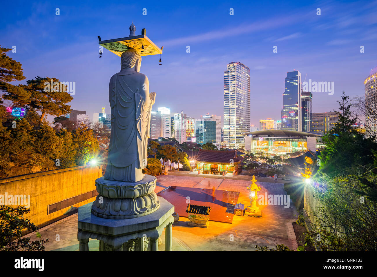 The Big Buddha in Bongeunsa Temple Seoul, South Korea Stock Photo Alamy