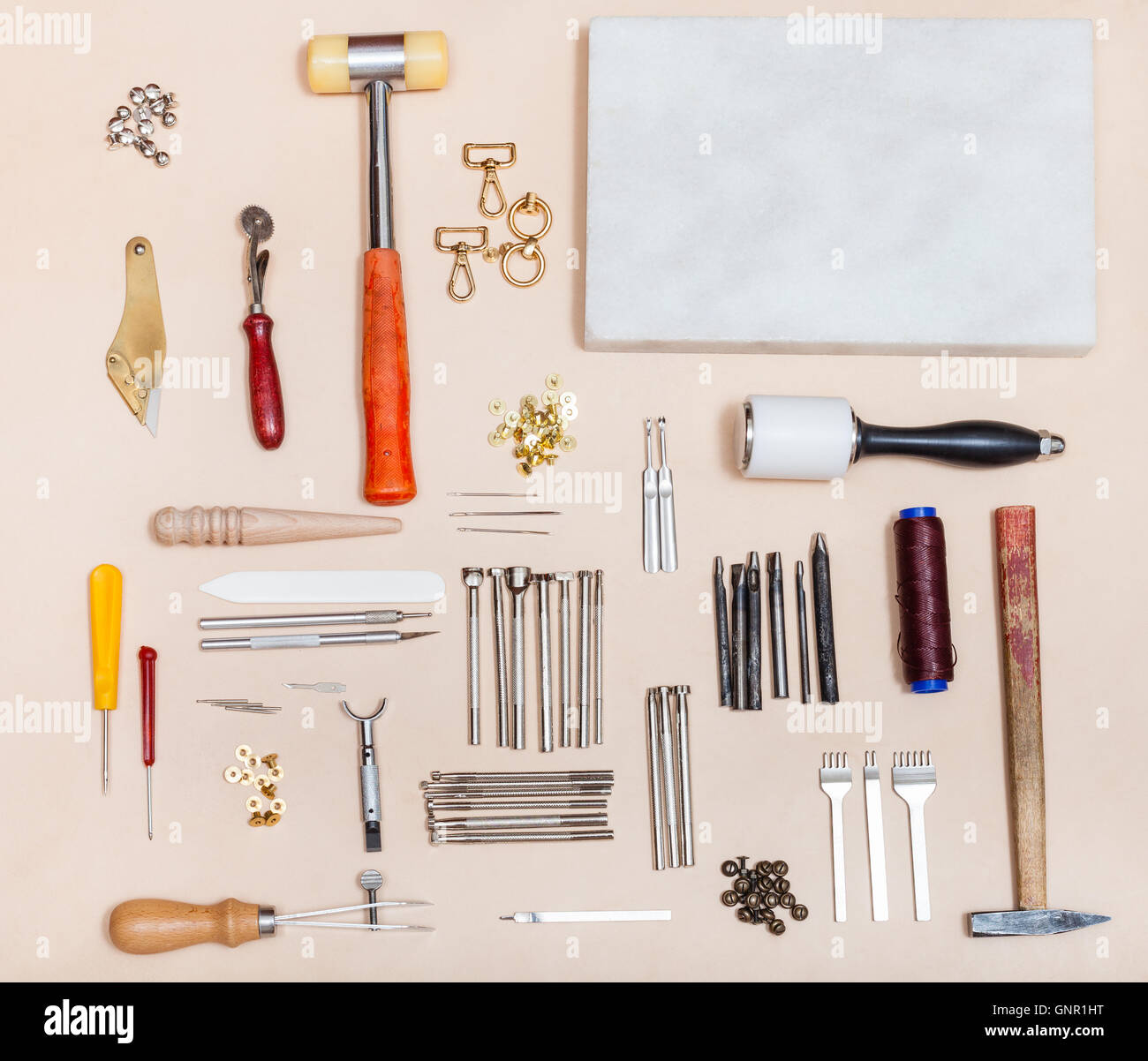 Leather craft tools hi-res stock photography and images - Page 2 - Alamy