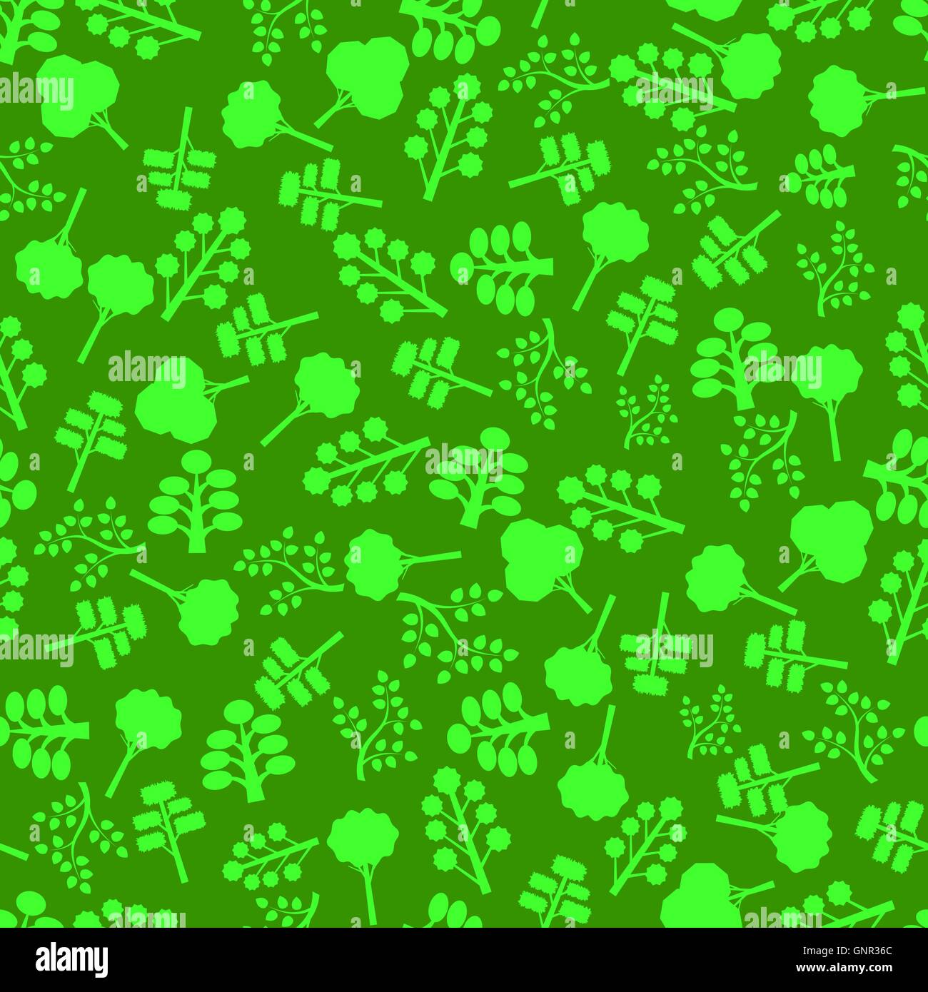 Trees Silhouettes Seamless Pattern Stock Vector Image & Art - Alamy