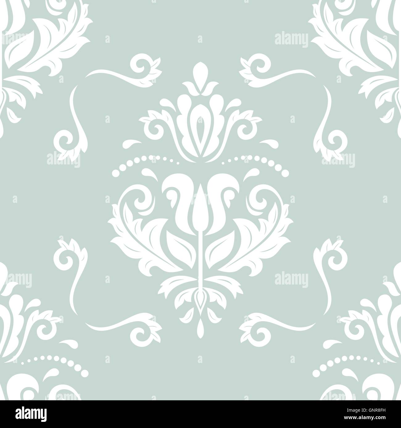 Seamless Vector Baroque Pattern Stock Vector Image & Art - Alamy